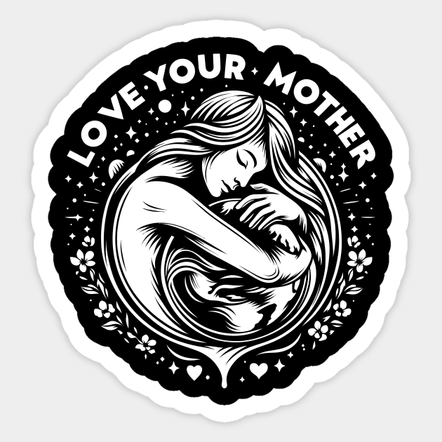 Earth Day 2024 Love your Mother Sticker by Hobbs Text Art